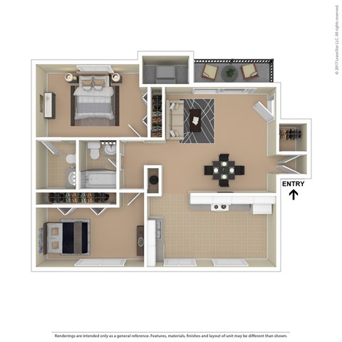 A floor plan of a house with a kitchen, living room, and bathroom.